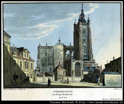 http://www.hrady-zriceniny.cz/img/stare4/Vincenc_Morstadt/Prazsky_hrad_chram_sv_Vita_od_Z_1825.jpg